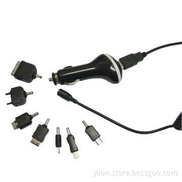 USB Car Charger with 7 different Connectors